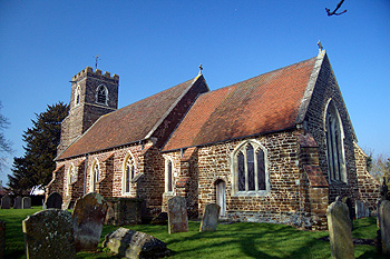 Pulloxhill church from the south-east March 2011